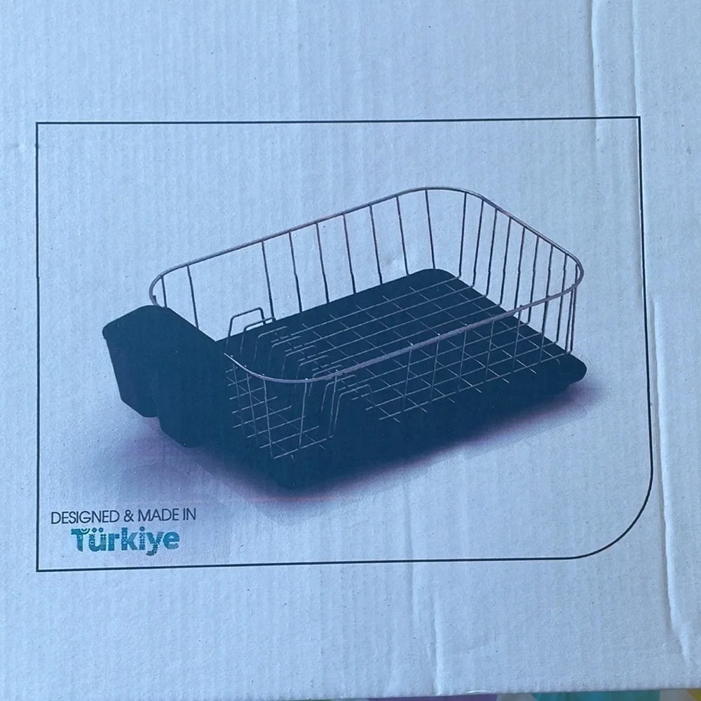 Brand New Large Dish Drying Rack Drying Rack w/ Swivel Spout for Kitchen Counter